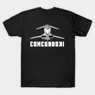 Tu-144 Conrordsi Aircraft Plane  Airplane Russian Passenger Jet T-Shirt